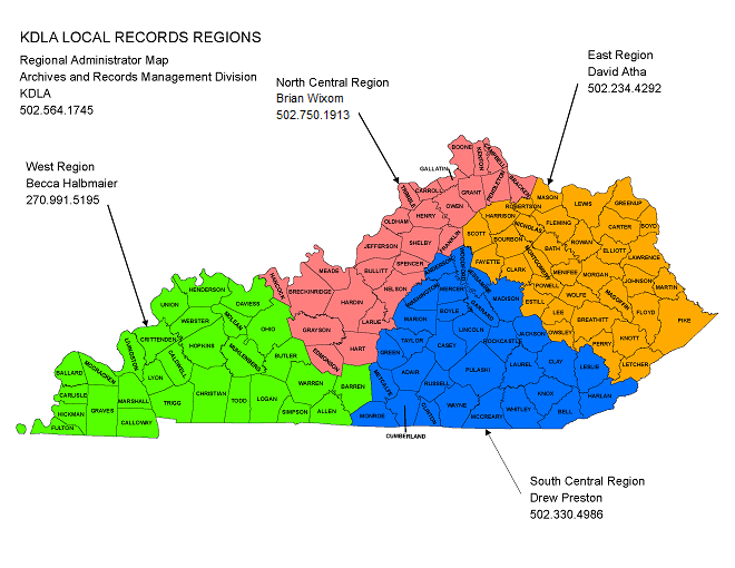 Local Records Regional Administrators