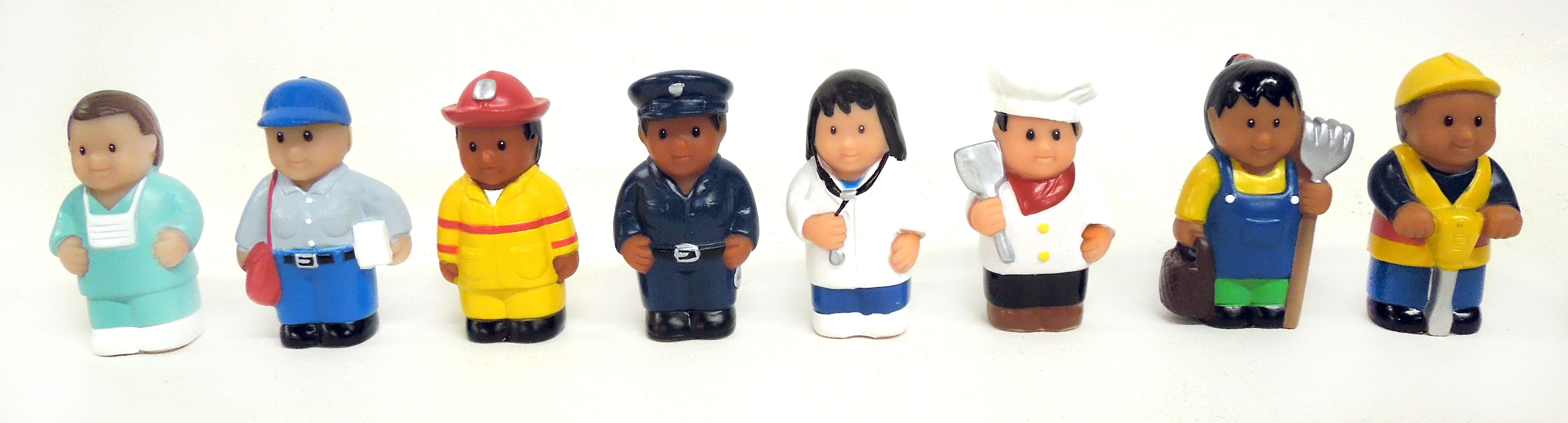 Picture of 8 multicultural career figure toys