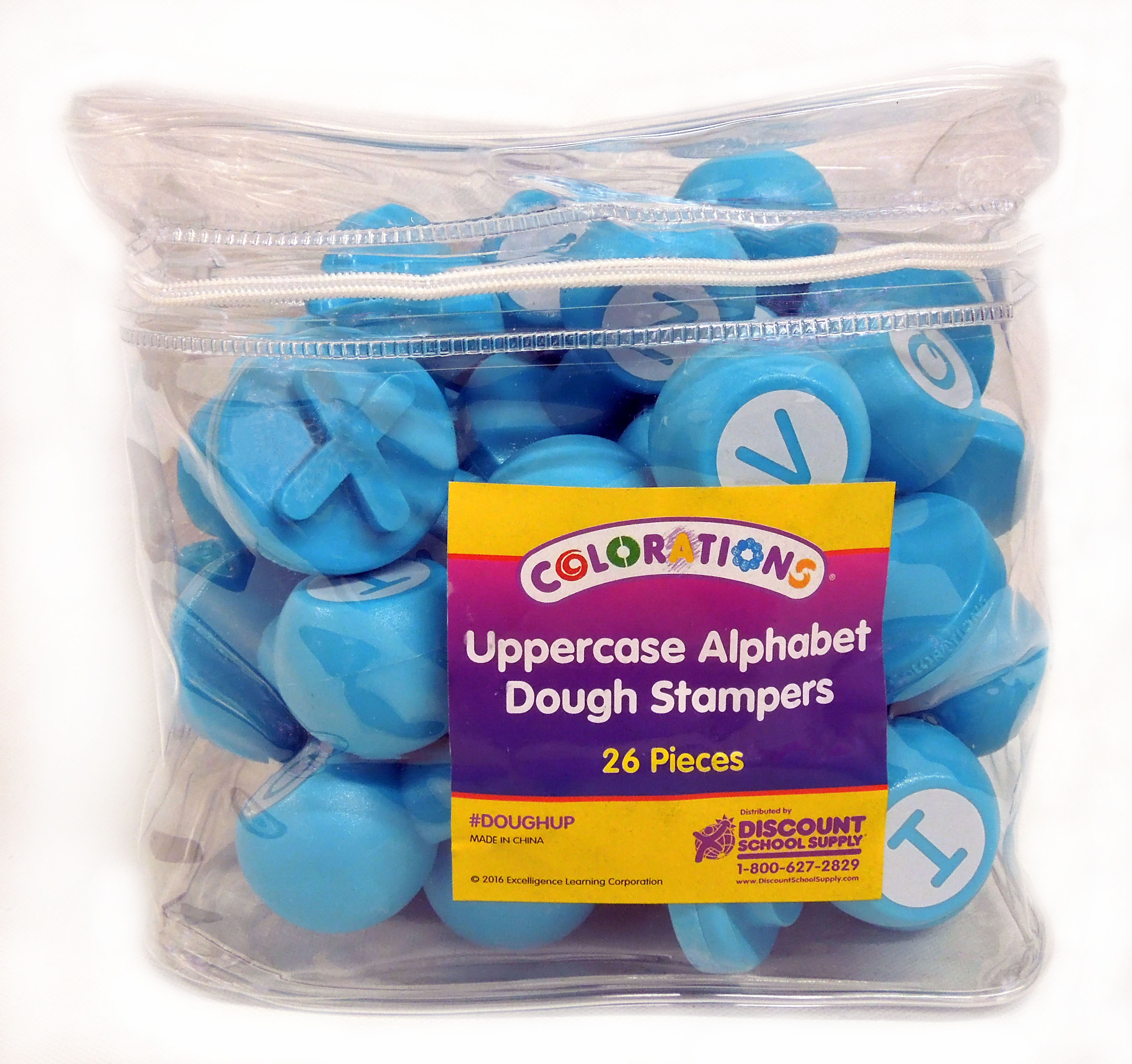 Picture of uppercase alphabet dough stampers