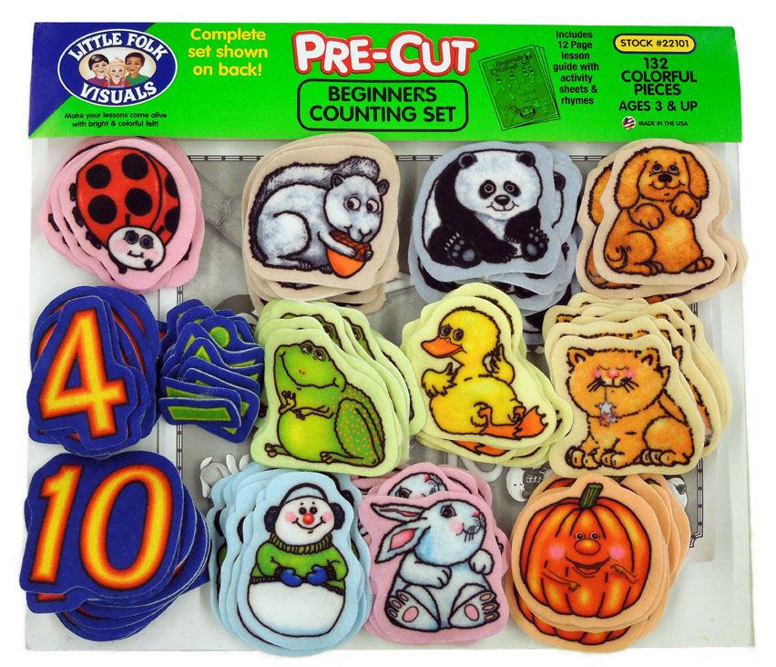 Picture of precut beginners counting felt set