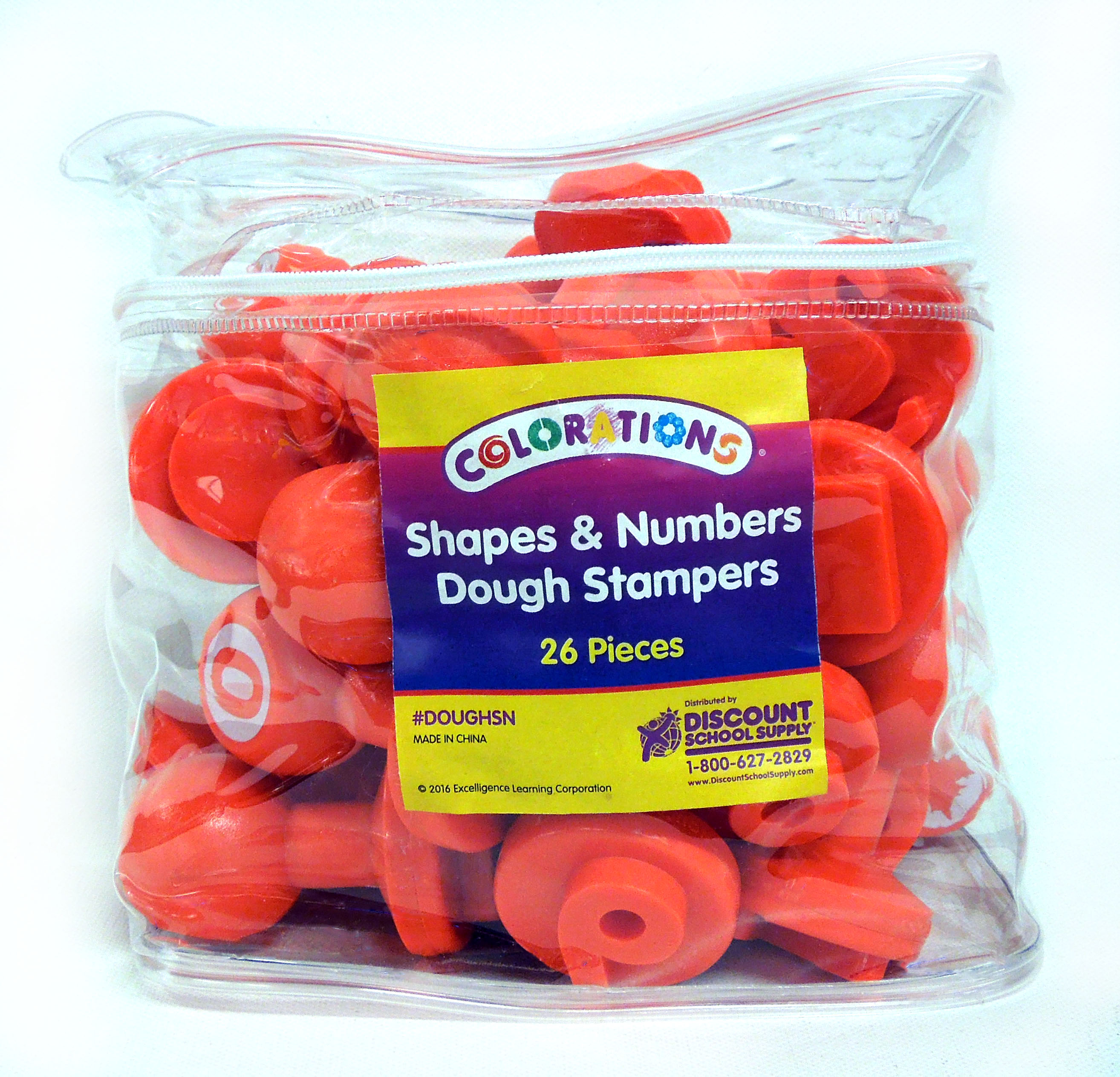 Picture of package of shapes and numbers dough stampers